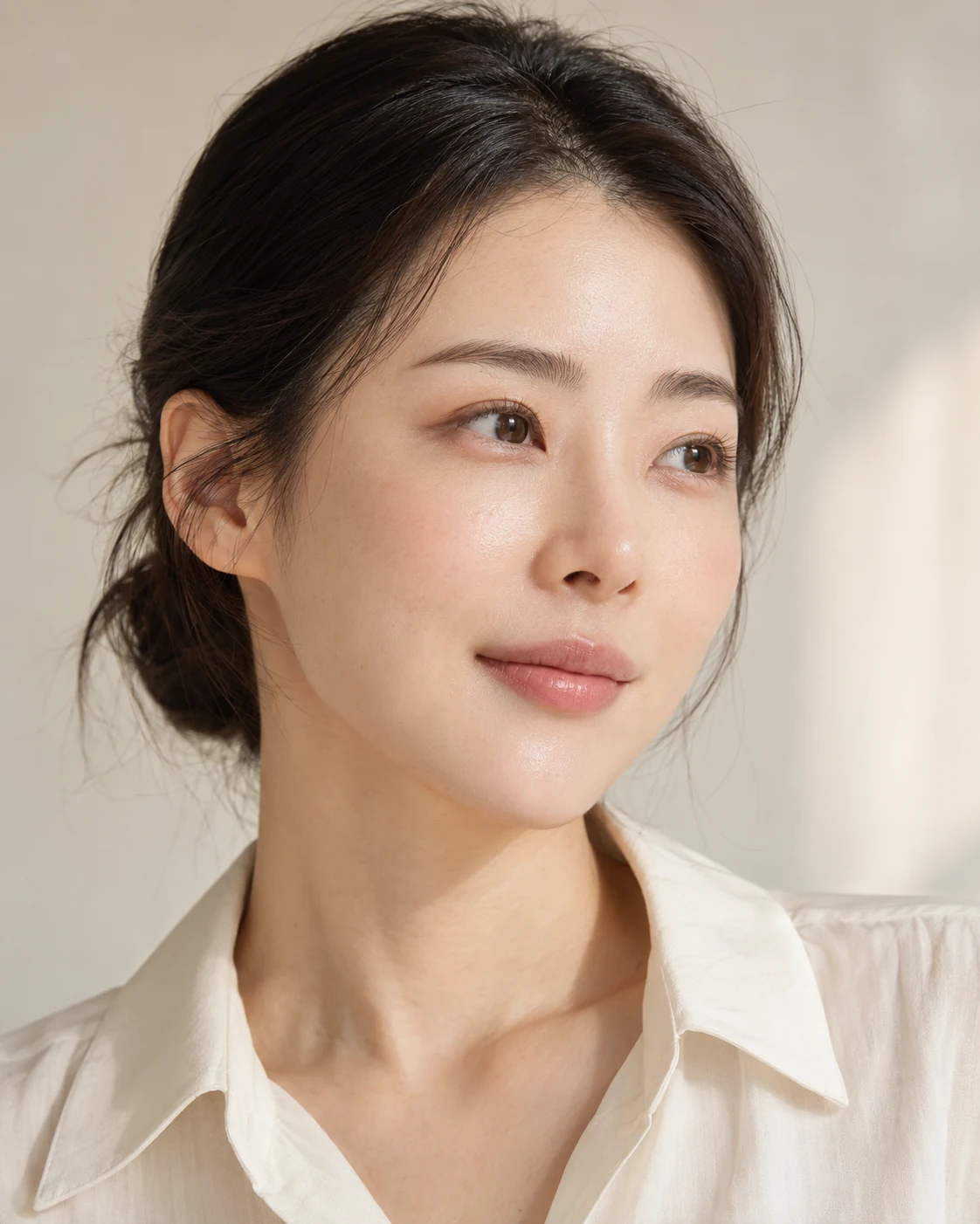 부드러운 결감의 눈썹과 자연스러운 인상을 담은 브로우온 디자인 이미지