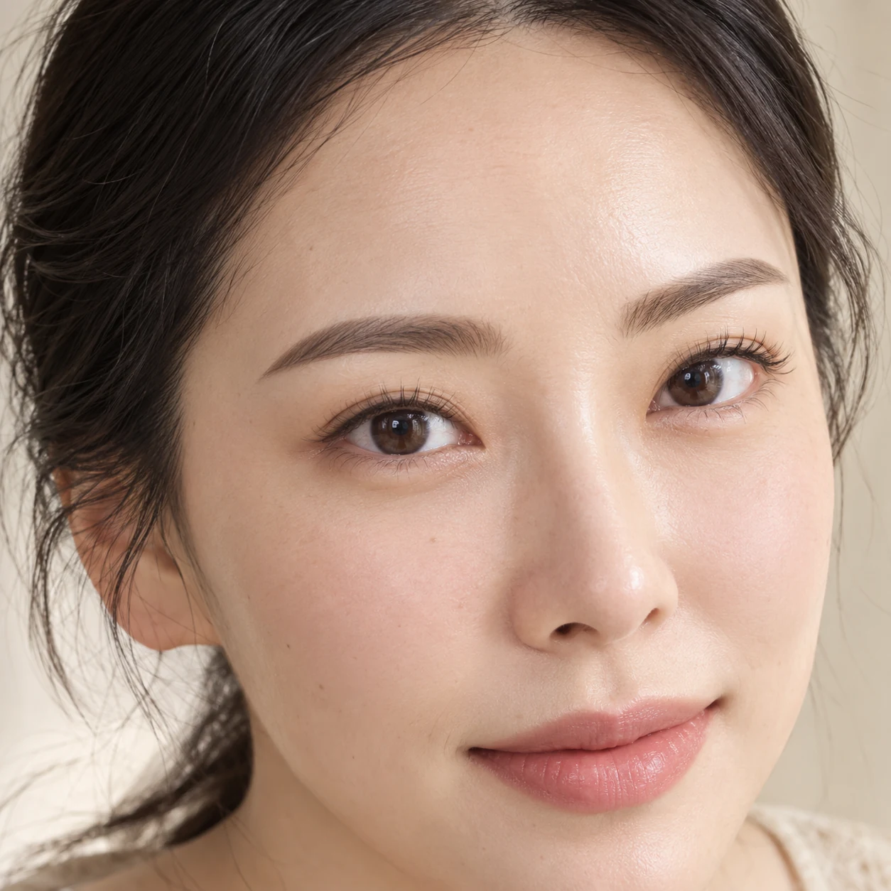 창원 파우더눈썹 디자인 예시 — 부드럽게 번지는, 고른 음영